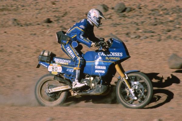 Jean-Claude Olivier sur FZ750T - Dakar 1986