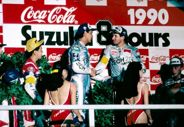 Tadahiko Taira et Eddie Lawson - 8H de Suzuka 1990