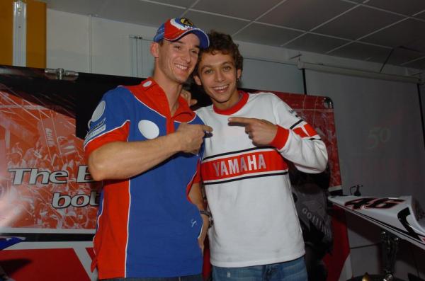 Stefan Everts et Valentino Rossi (2005)